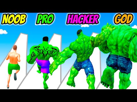 Muscle Rush - NOOB vs PRO vs HACKER vs GOD