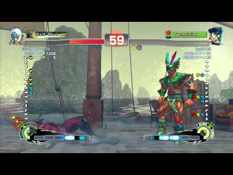 SSF4 AE: GODMAN1979 (El Fuerte) vs lsy9983 (Dictator) - Ranked Match (720p HD)