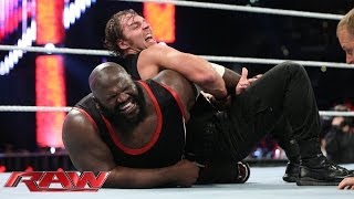 Mark Henry vs. Dean Ambrose: U.S. Title Match: Raw, Feb. 10, 2014