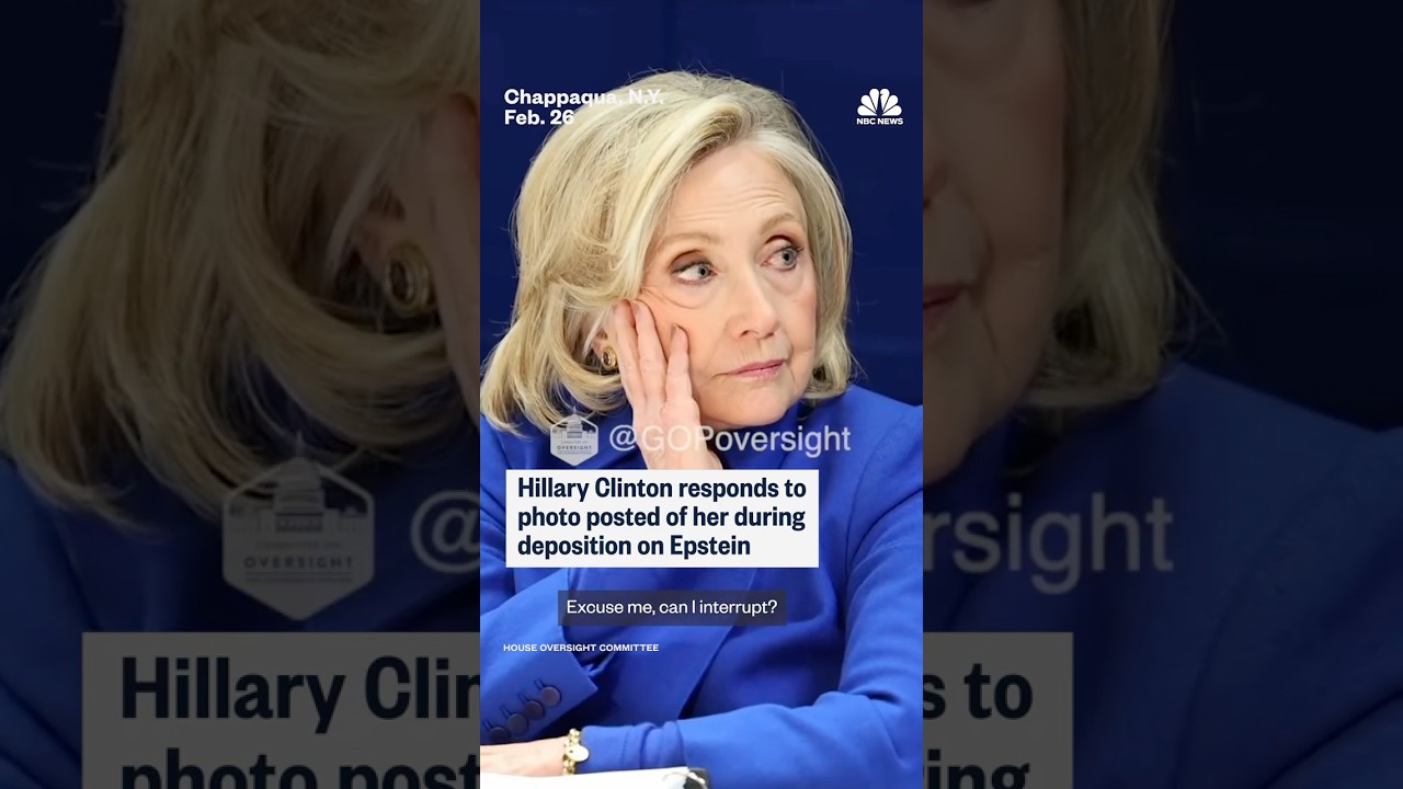 Hillary Clinton responds to photo posted of her during deposition on Epstein