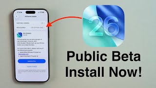 How to Update to iOS 26 Public Beta!! (More Stable and Reliable!)