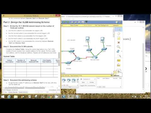 CCNA 1 Packet Tracer Activity 9.2.1.5 solution