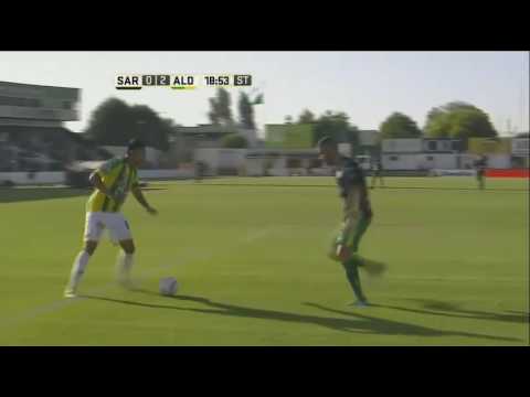 Gol de Nery Bandiera - Sarmiento J 0 x 2 Aldosivi - Fecha 14 - Liga Argentina