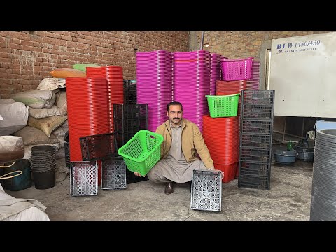 Amazing Recycling Process | Old Plastic Batteries Turned into High Quality Plastic Fruit Crates