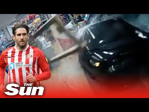 Ex-Premier League star CRASHES Land Rover through Co-op ‘after 10 pints’