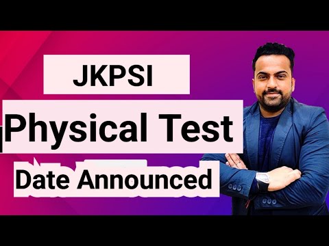 JKPSI PHYSICAL TEST DATE ANNOUNCED || OFFICIAL NOTICE @CareerSuccessJammu