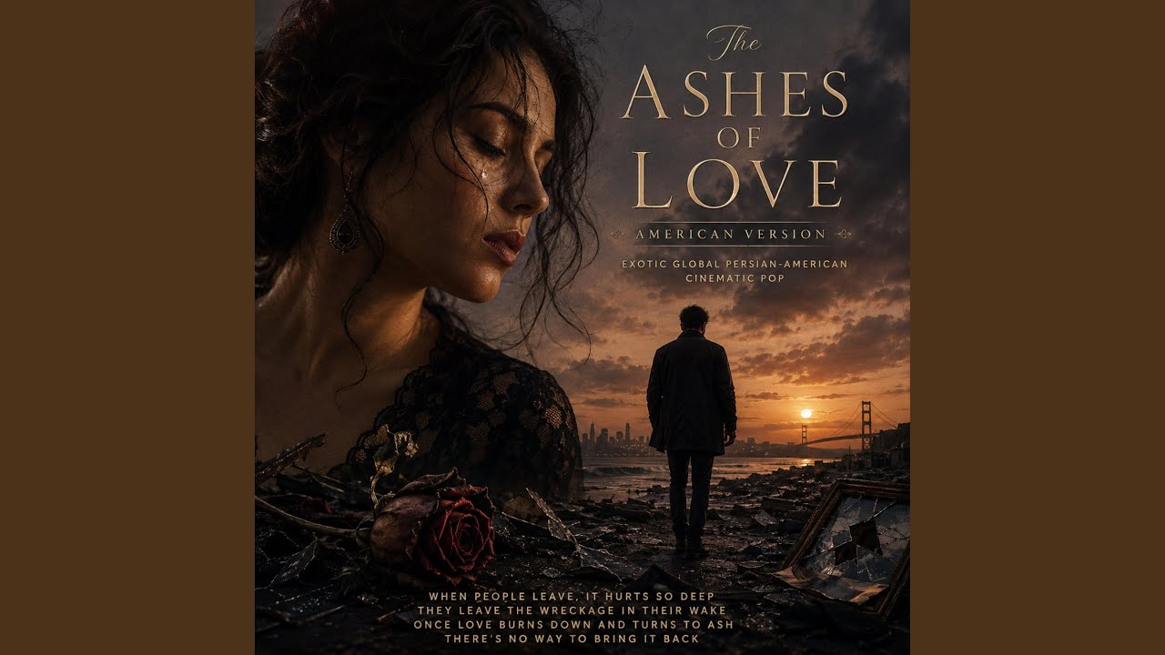 The Ashes of Love by Minoo Lakani official release artwork