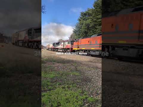 TRAINS AM22 SCT Logistics 3MP9 4/08/2021 Nairne RailFirst's EL60 EL62 RailPower's CLF2 SCT002 CSR003