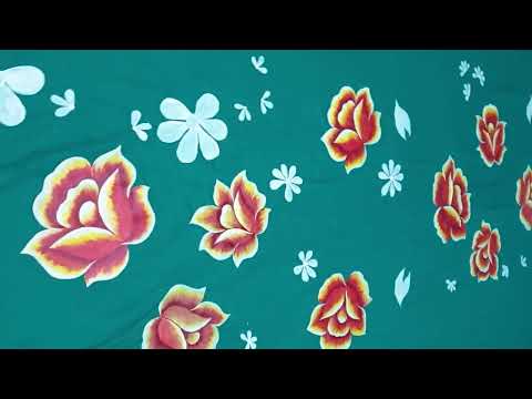 How to paint on green bedsheet #paintingmagic #art #arzupaintings #artisticmagic #flowers