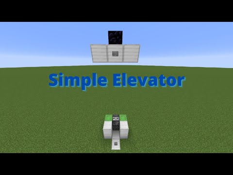 Simple Elevator in Minecraft! Java/Bedrock
