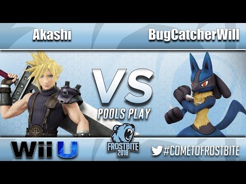 Akashi (Cloud) vs. BugCatcherWill (Lucario) - Wii U Pools Play - Frostbite 2018