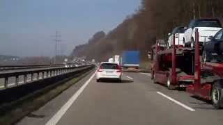 preview picture of video 'From Zürich City to Bern City /Switzerland/ Highway A1 /7,3X Speed / 03.2010'