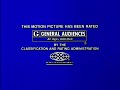 MPAA Rating Card G 1994