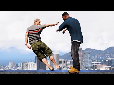GTA Shoving/Pushing people off tallest building Ep. 2