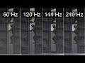 [Slow motion] 240Hz vs 144Hz vs 120Hz vs 60Hz - CS:GO