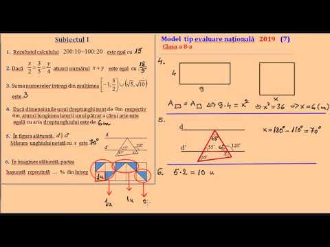 Model de subiect de Evaluare Nationala (7)