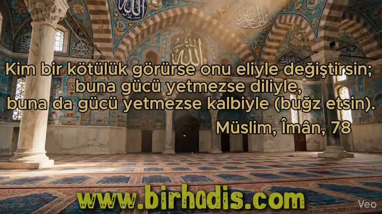 Kötülüğe Karşı Duruş | Anlamlı Hadis