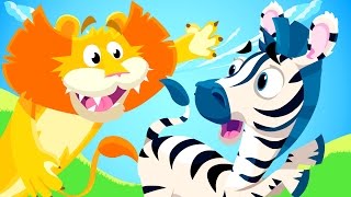 Little Zebra lost his Stripes! | Animal Songs | by Little Angel