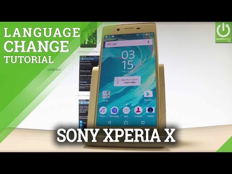 Set Langauge in SONY Xperia X F5121 - Change Language in SONY
