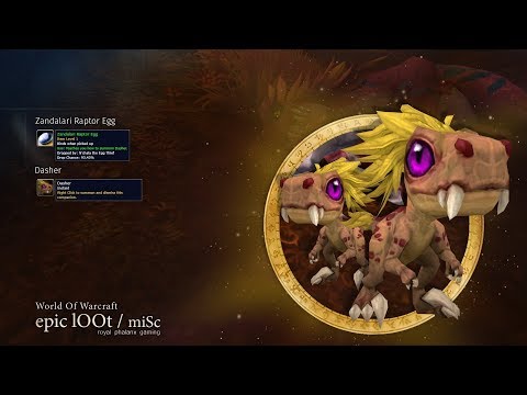 Zandalari Raptor Egg, Dasher PET from N'chala the Egg Thief in Zuldazar