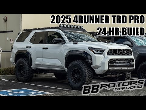 24 HOUR BUILD OUT OF A BRAND NEW 2025 TOYOTA 4RUNNER TRD PRO!