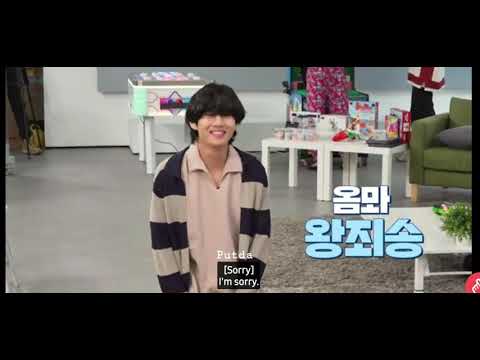 BTS V accidentally hit the staff and his reaction......