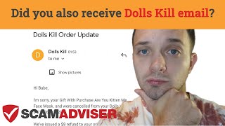Dolls Kill Order Update email - is it scam or legit notification What if you didn’t order anything