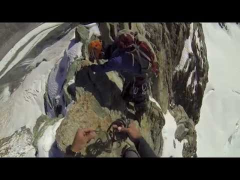 Breithorn half traverse climb