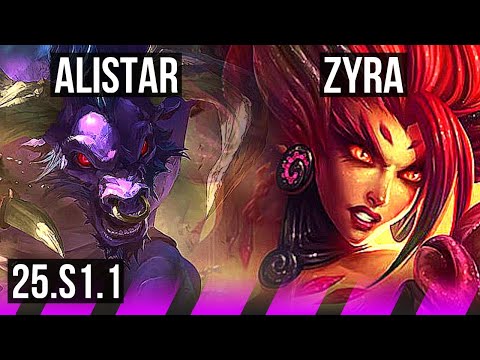 ALISTAR & Kalista vs ZYRA & Swain (SUP) | 16k DMG | BR Grandmaster | 25.S1.1