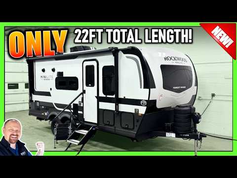 [NEW!] Only 22ft w/Slide & Dual Axle! 2026 Rockwood Mini Lite 2108RB Travel Trailer