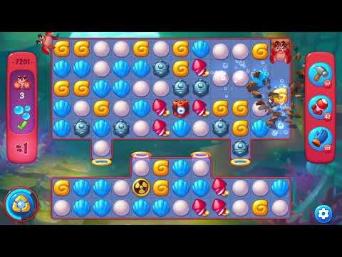 Fishdom 7201 Hard Level - 11 moves - NO BooSTERS