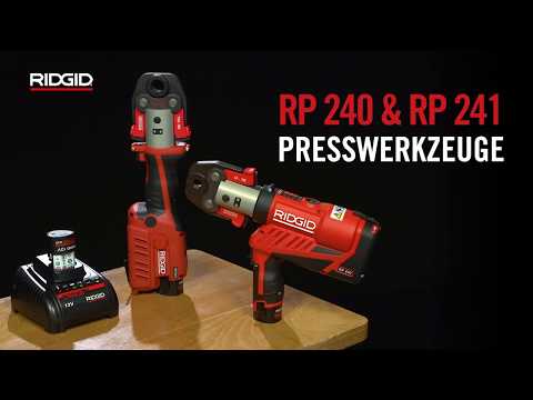 RIDGID RP 240 & RP 241 Presswerkzeuge