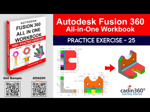 Fusion 360 Tutorial for Beginners – Exercise #25 | 3D Modeling from 2D Drawing - Day 25