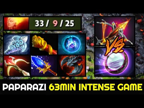 PAPARAZI 63MIN Intense Game — Ballista Lina vs Mirror Shield Terrorblade