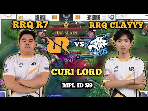 REACTION CASTER INGGRIS RRQ R7 & RRQ CLAYYY CURI LORD RRQ VS EVOS MPL ID SEASON 9 PLAY OFF