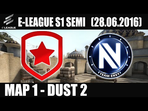 Team EnVyUs vs Gambit Gaming | Map 1 (Dust 2) E-LEAGUE Group F (28.06.2016) [CSGO]