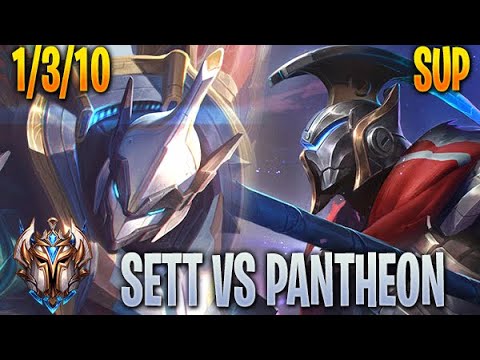 Sett Support vs Pantheon - KR Challenger 10.22
