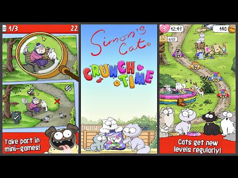 Simon’s Cat Crunch Time - Puzzle Adventure! (Gameplay Android)