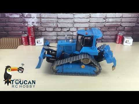 Testing LESU 1/14 Aoue DT60 Crawler Dozer RC Hydraulic Bulldozer RTR Model