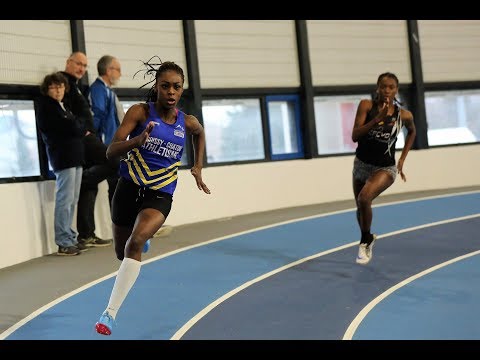 24''83: DENON Noemie (200m JUF F1) - Championnats Rég. en salle CA-JU (J1) EAUBONNE, 26 Jan 2019