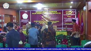 🎓 SIDANG SENAT TERBUUKA UJIAN PROMOSI DOKTOR (S3) PROMOVENDUS ARIS SUP