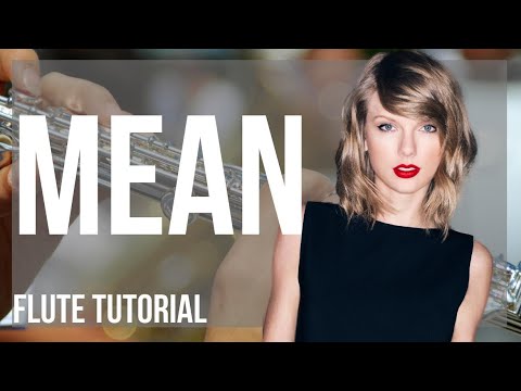 How to play Mean by Taylor Swift on Flute (Tutorial)