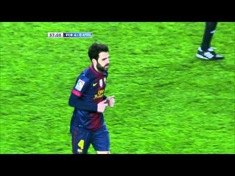 La Liga | Gol de Fàbregas (4-0) en el FC Barcelona - Athletic Club | 01-12-2012 | J14