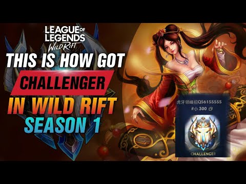 THIS IS HOW HE BECAME FIRST PLAYER TO HIT CHALLENGER IN LEAGUE OF LEGENDS WILD RIFT SEASON 1