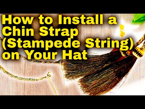 How to Put a Chin Strap (Stampede String) On Your Western Hat -It’s Easier Than You Think! SO EASY!!