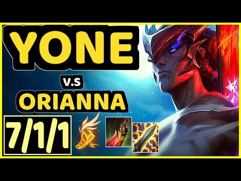 DOVE (YONE) vs ORIANNA - 7/1/1 KDA MID CHALLENGER GAMEPLAY - KR