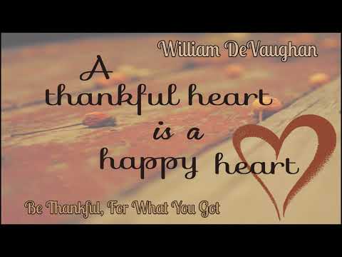 William DeVaughan~"  Be Thankful For What You Got " ~🦃❤️~1974