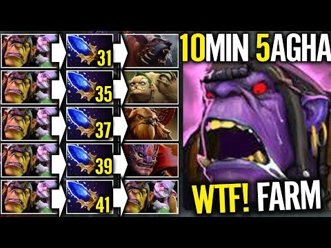 Impossible 5 Aghanim's Buff in 10 min - Alchemist Share Free Gold Dota 2 Gameplay by ACE