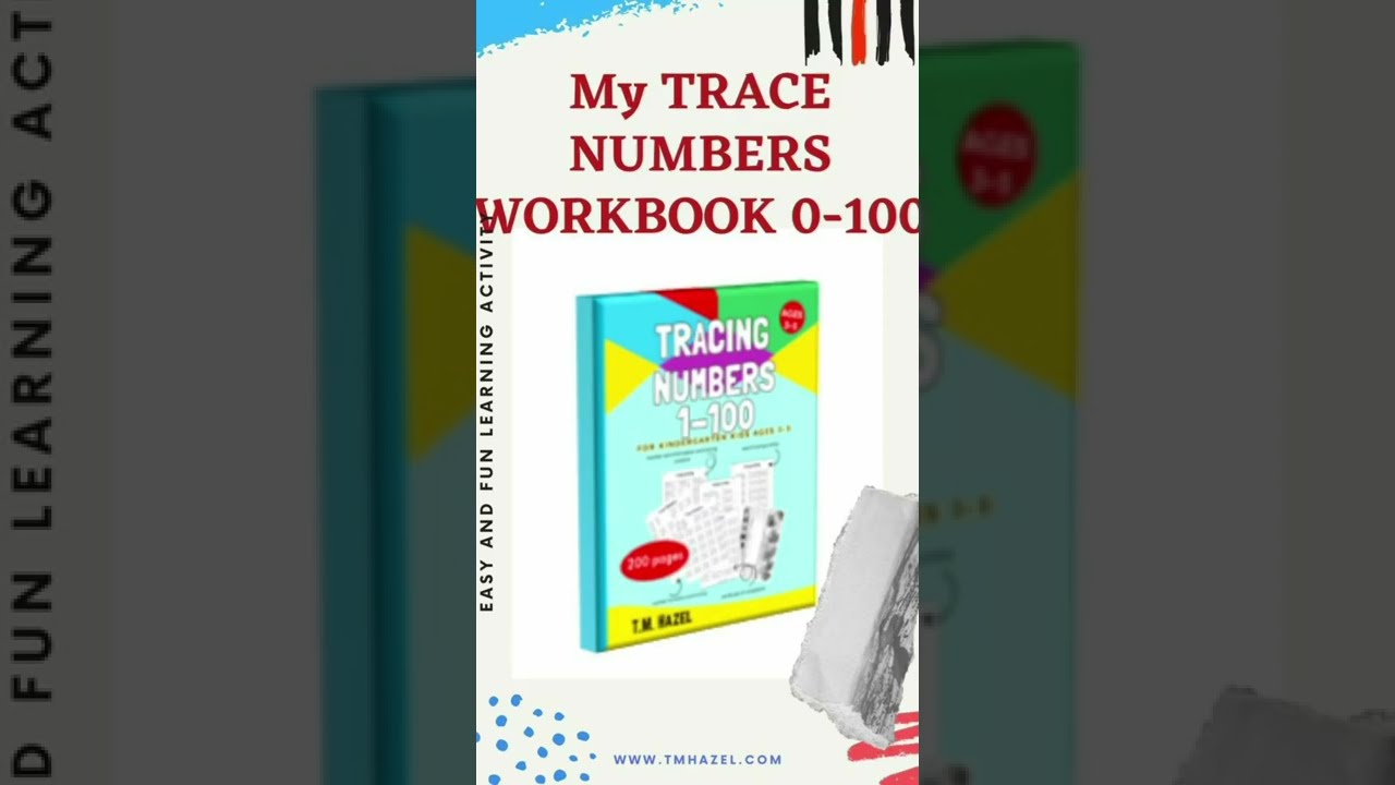 Trace The Numbers 0-100 Workbook for Early Learners #finemotorskills #toddleractivities #learning