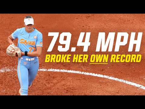 Karlyn Pickens strikes out 11, breaks own record for fastest softball pitch ever thrown
